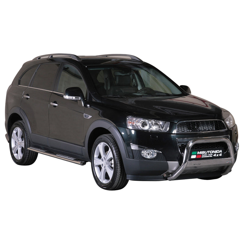 Minigonne laterali in acciaio inossidabile per Chevrolet Captiva 2011-2016 Argento