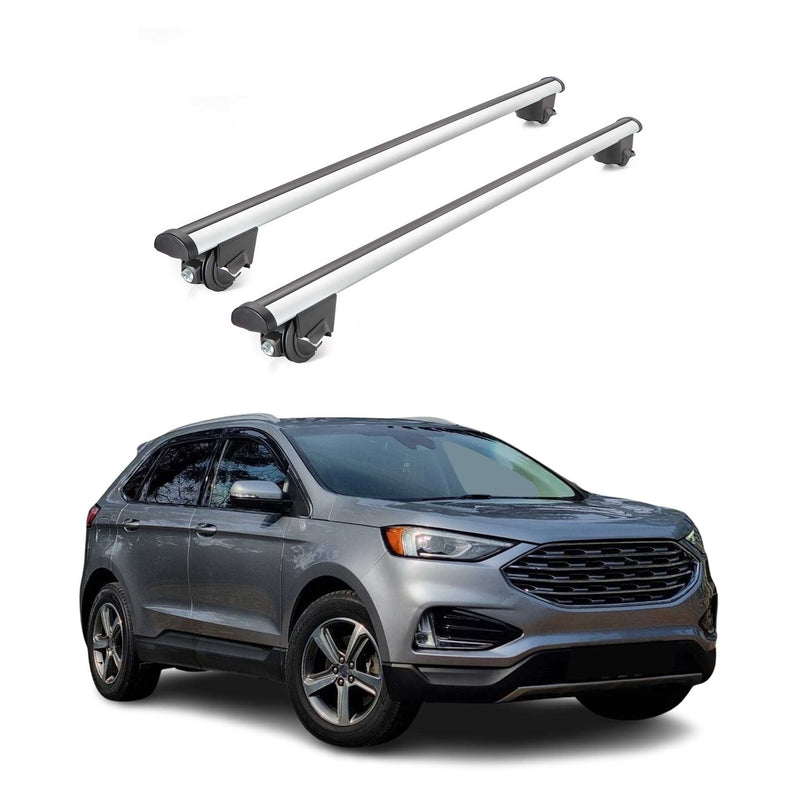 Portapacchi da tetto per Ford Edge 2016-2020, portapacchi da 100 kg, grigio alluminio