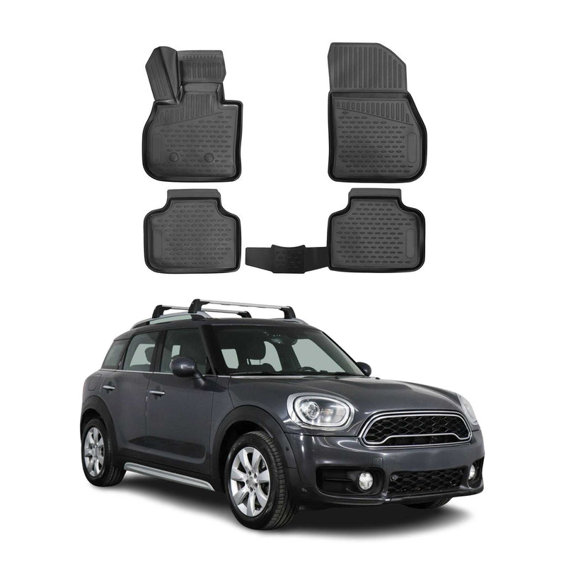 Tappetini Mini Countryman F60 2016-2025 in TPE nero, 4 pezzi