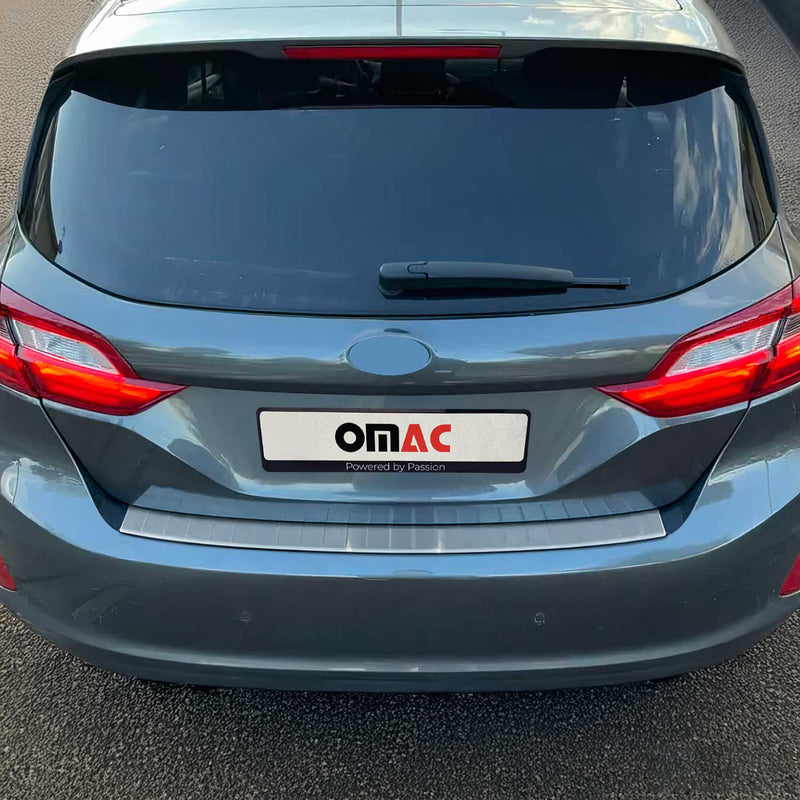 Protezione paraurti per soglia di carico per Ford Fiesta 2017-2024 in acciaio inox spazzolato