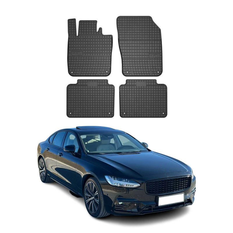 Tappetini in gomma neri per Volvo S90 2016-2025, 4 pezzi