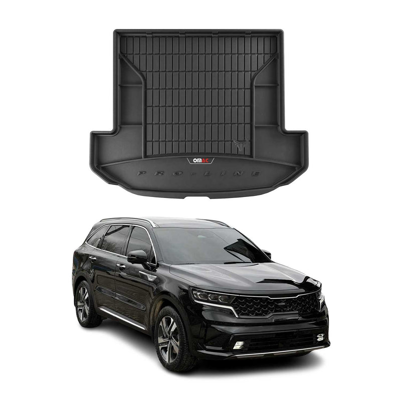 Vassoio portabagagli in gomma OMAC per Kia Sorento Hybrid PHEV 2020-24 pieghevole, terza fila