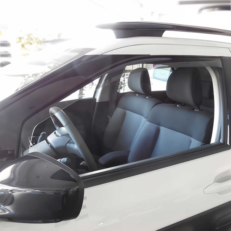 Deflettore antivento e antipioggia per Citroen C4 Cactus 2014-2022 acrilico scuro 2 pezzi