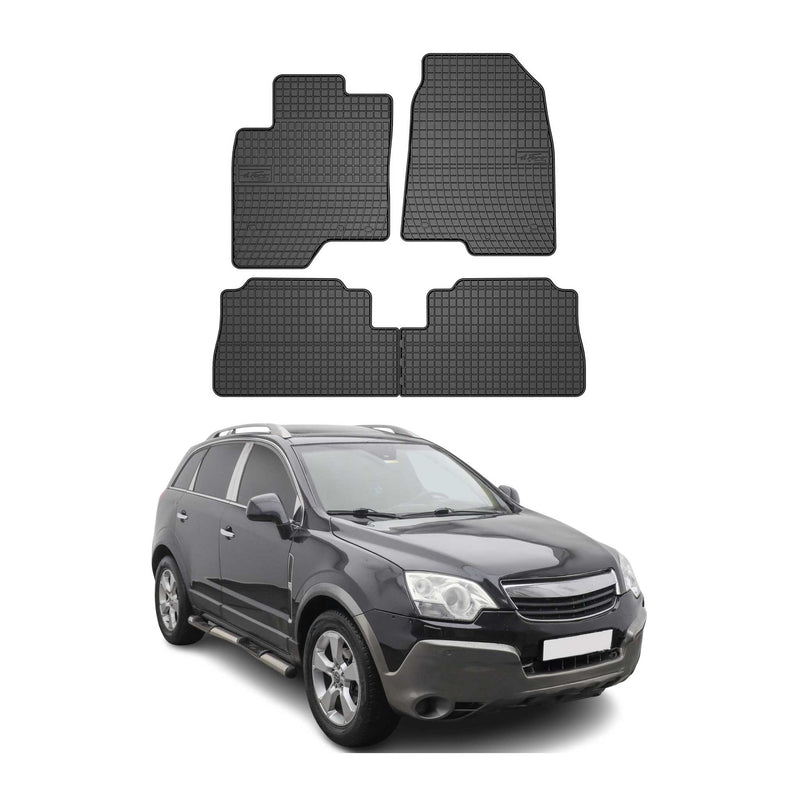 Tappetini Opel Antara 2006-2017 TPE Nero 4 pezzi