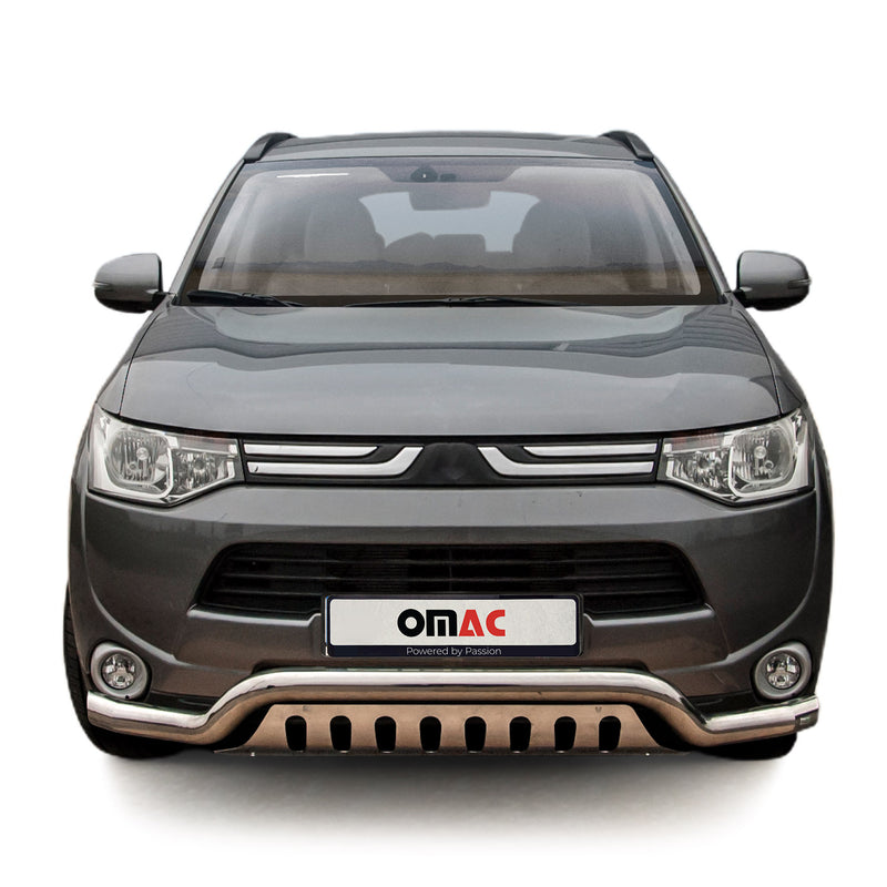 Barra di protezione anteriore per Mitsubishi Outlander 2012-2015 Grigio ABE