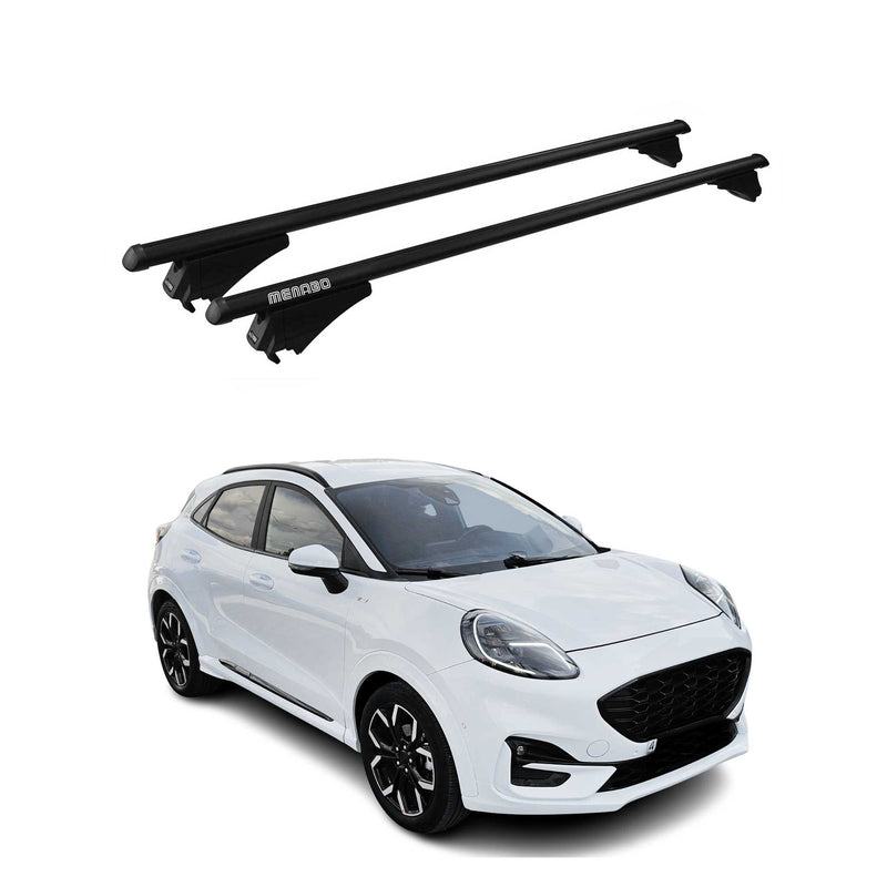 Menabo Dachträger Grundtäger für Ford Puma 2019-2025 75kg Alu Schwarz 2 tlg
