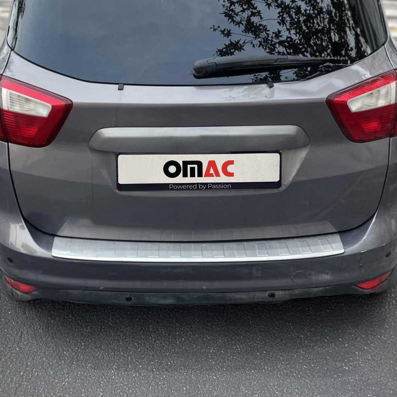 Protezione soglia di carico per Ford C-MAX II 2010-2019 protezione posteriore in acciaio inox spazzolato