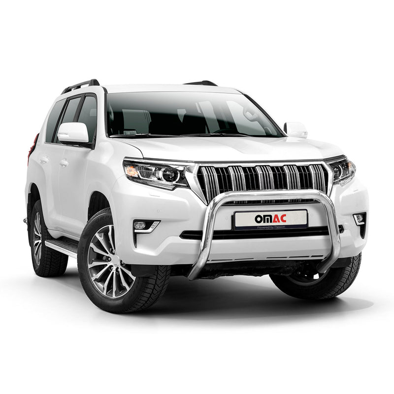 Protezione anteriore in acciaio per Toyota Land Cruiser 150 2017-22 ABE Silver