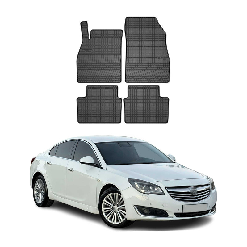 Tappetini in gomma neri per Opel Insignia 2008-2017, 4 pezzi.