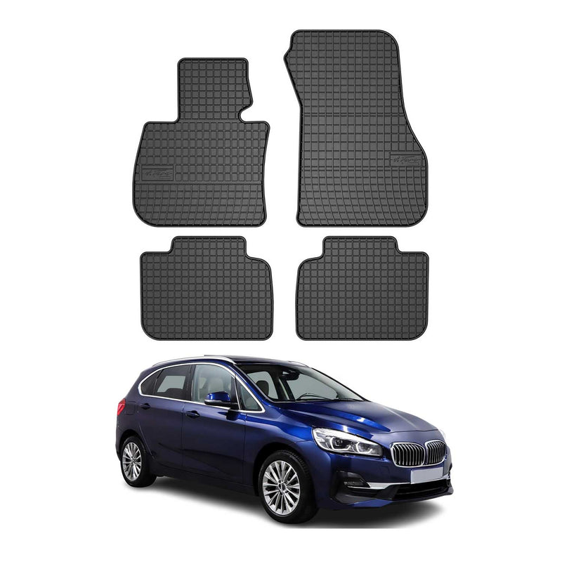 2014-2021 BMW 2er Active Tourer F45 Fußmatten Gummi Schwarz 4 tlg