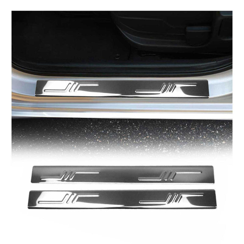 Soglie porte per Fiat Ducato 2006-2025 acciaio inox argento 2 pezzi