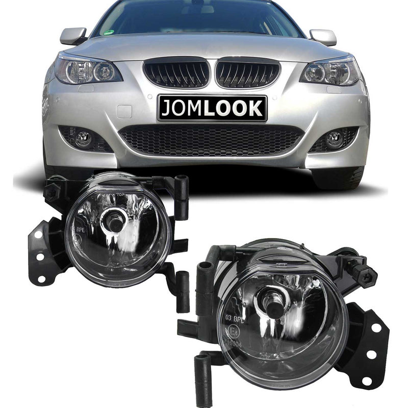 Fari fendinebbia JOM per BMW Serie 3 E46 E90 E91 / Serie 5 E60 E61 vetro trasparente