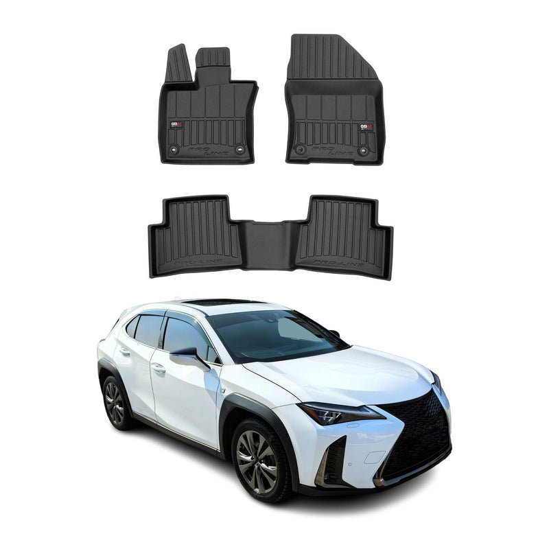 Tappetini Lexus UX 2018-2025 in TPE nero, 4 pezzi