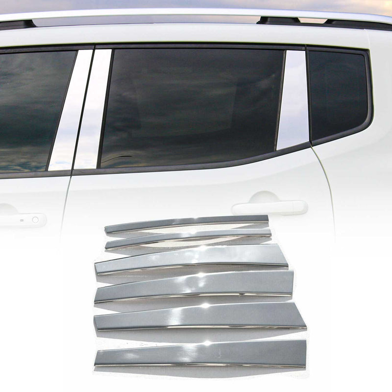 Rivestimento montante porta montante B montante C per BMW Serie 5 E34 1989-1995 Argento cromato 6x