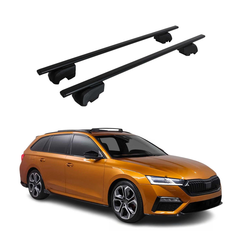 Portapacchi da tetto per Skoda Octavia 2020-2023 portapacchi base ABE nero