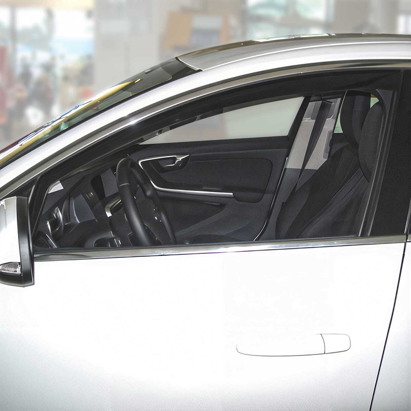 Deflettore antivento e antipioggia per Volvo V60 2014-2018 acrilico scuro 2 pezzi