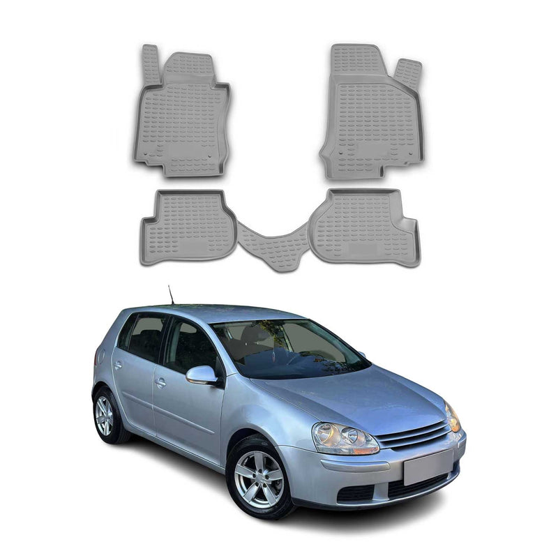 Tappetini VW Golf 2003-2007 in TPE grigio 4 pezzi