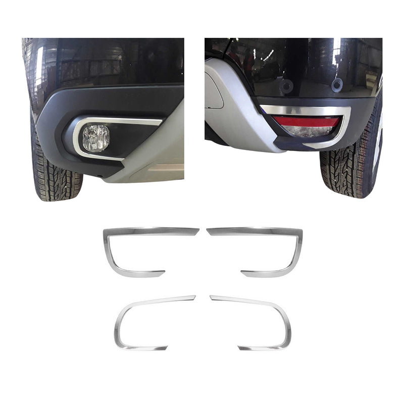 Coperture catarifrangenti, strisce catarifrangenti per Dacia Duster 2018-2021 in acciaio inox, set 4 pezzi