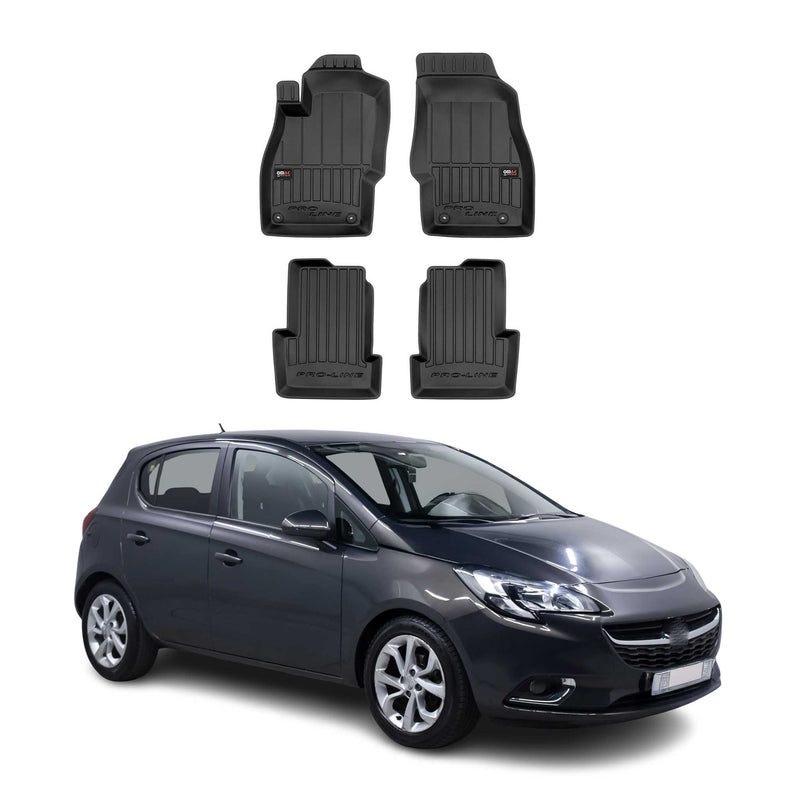 Tappetini Opel Corsa 2014-2019 TPE Nero 4 pezzi