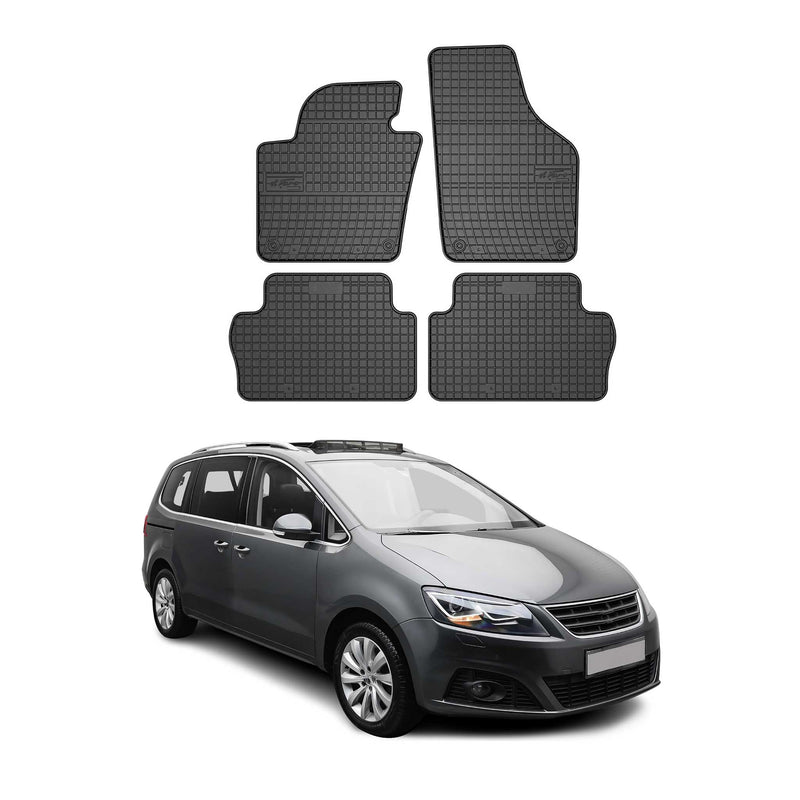 Tappetini Seat Alhambra 2010-2025 TPE Nero 4 pezzi