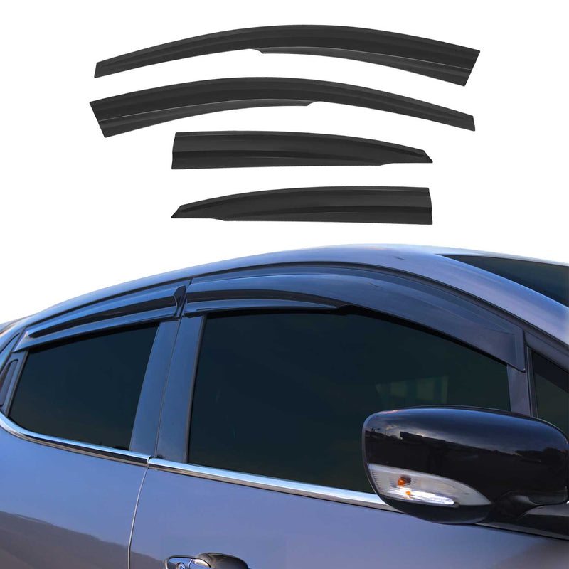 4 deflettori antivento e antipioggia per Ford Focus 1998-2004 in acrilico scuro