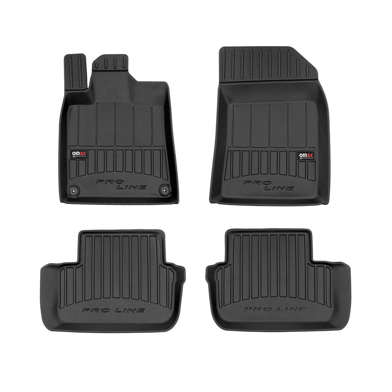 Tappetini in TPE neri per Peugeot 407 Limo Station Wagon 2004-2011, 4 pezzi