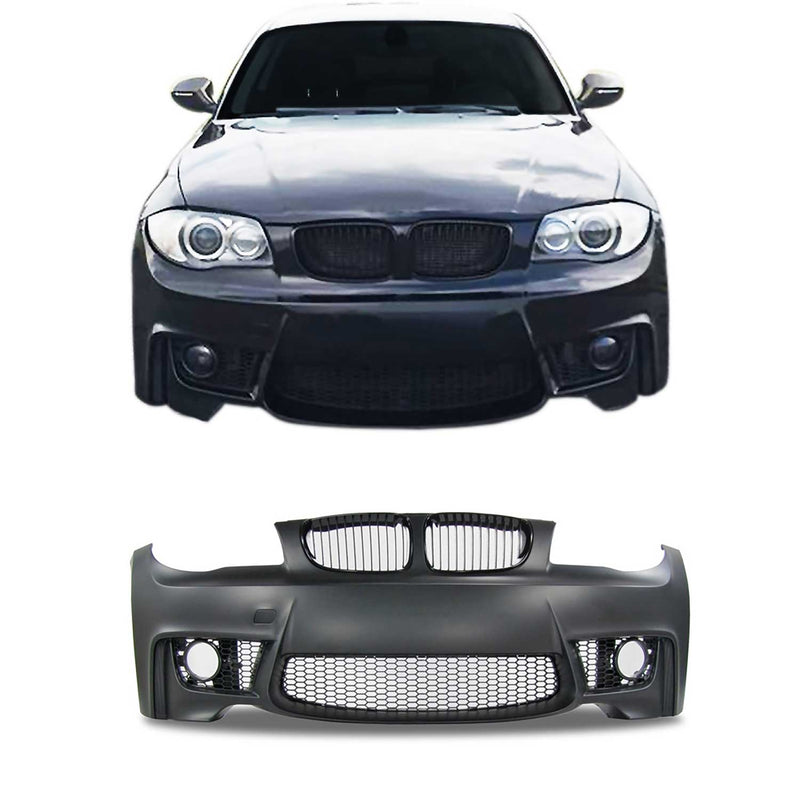 Paraurti anteriore JOM per BMW E81/E82/E87/E88 2004-2013 con griglia nera
