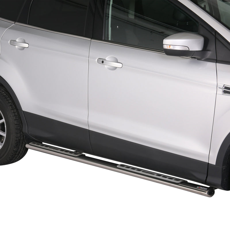 Minigonne laterali in acciaio per Land Rover Freelander 2 2007-2014 Grigio