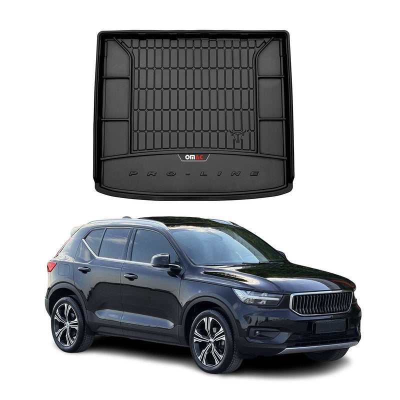 Vasca portabagagli in gomma OMAC per Volvo XC40 2017-2025, vasca portabagagli in TPE, nera