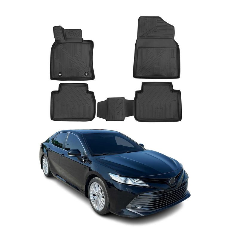 Tappetini per Toyota Camry 2018-2025 in TPE nero, 4 pezzi