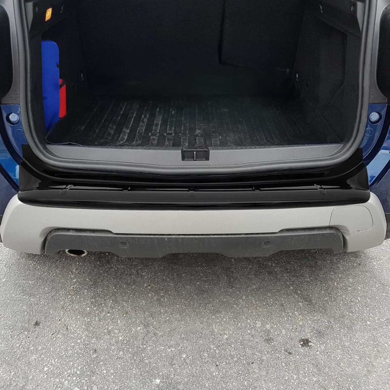 Protezione soglia di carico per Dacia Duster 2010-2017 ABS Nero Lucido