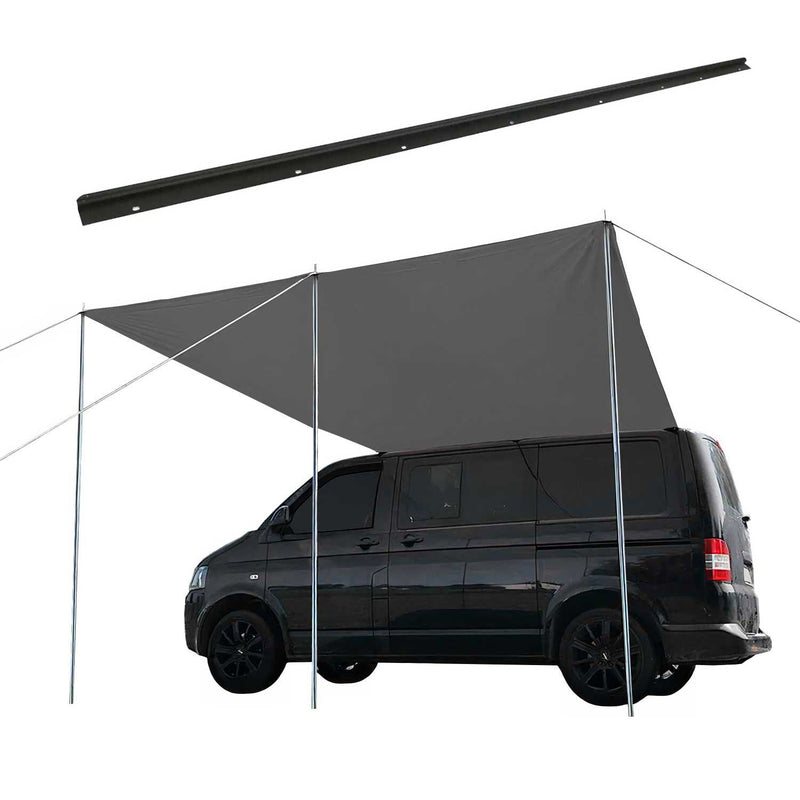 Set tendalino parasole con binario per Ford Tourneo Custom 2013-22 L2 Nero