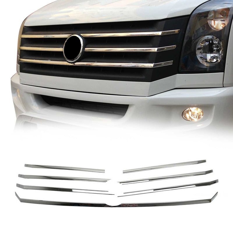 Strisce griglia per VW Crafter 2012-2017 in acciaio inox argento 5 pezzi
