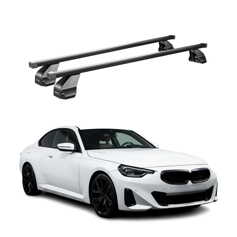 Portapacchi in acciaio Menabo per BMW Serie 2 G42 Coupé 2021-25 nero