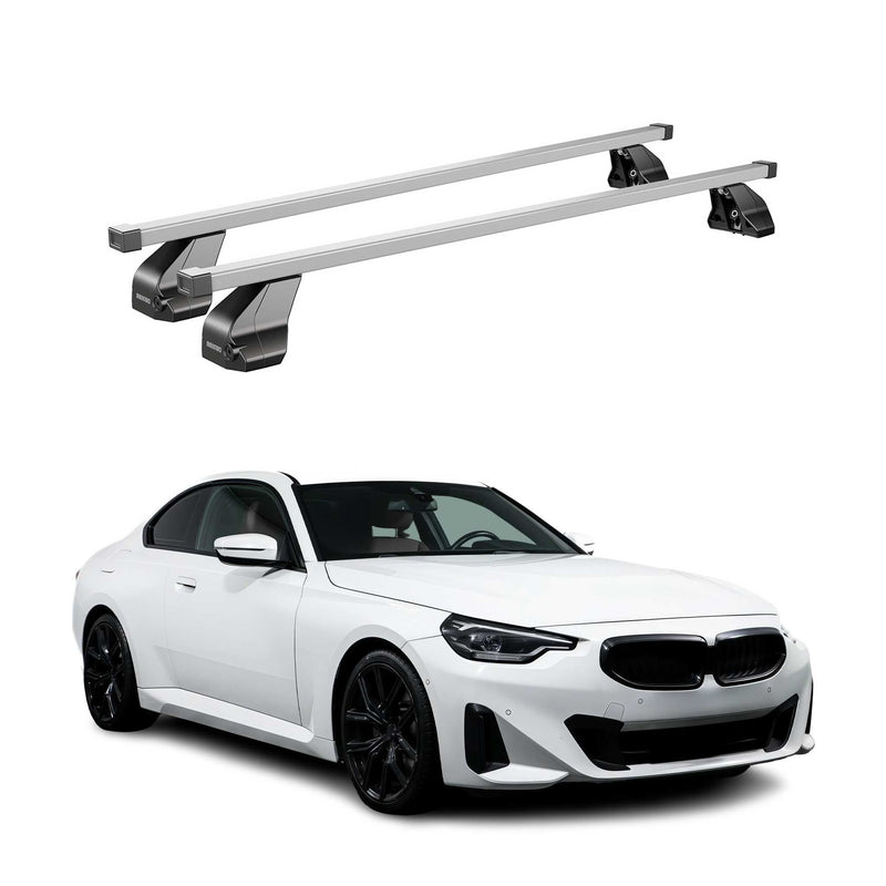 Portapacchi in acciaio Menabo per BMW Serie 2 G42 Coupé 2021-2025 grigio