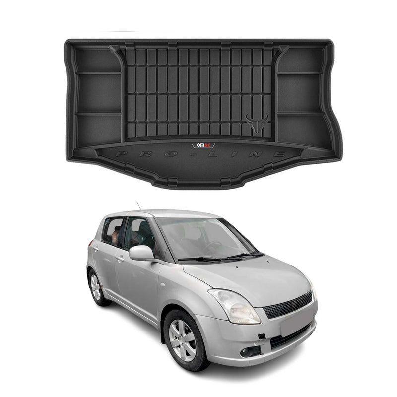 Vassoio portaoggetti in gomma OMAC per Suzuki Swift 2005-2010, vassoio portaoggetti in TPE, nero