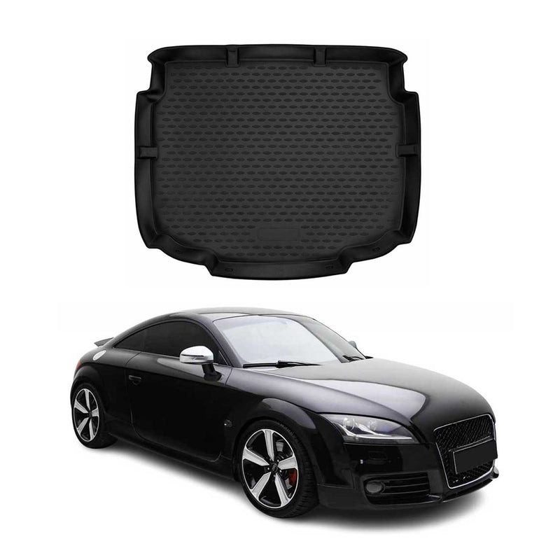 Tappetino per bagagliaio per Audi TT MK2 8J 2006-2014 in gomma TPE nero