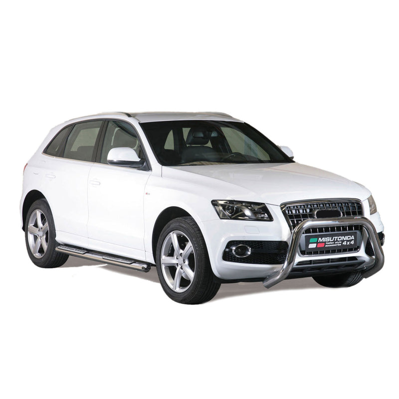 Minigonne laterali in acciaio inox per Audi Q5 8RB 2008-2017 Argento
