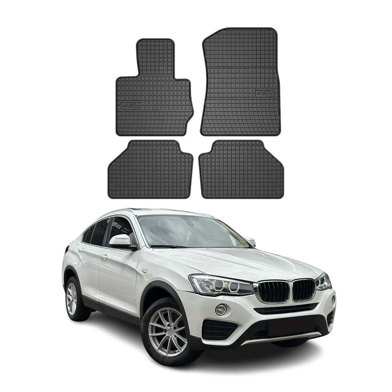 Tappetini BMW X4 F26 2014-2018 in TPE nero, 4 pezzi