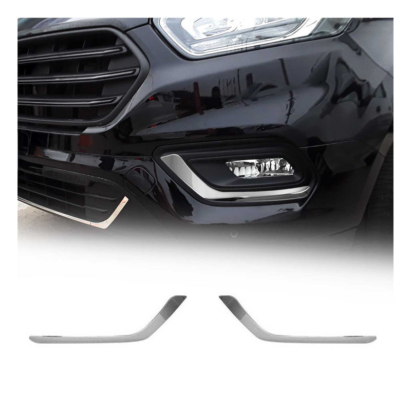 Cornice per fendinebbia per Ford Transit Tourneo Custom in acciaio inox 2x