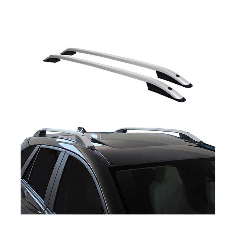 Barre portatutto in alluminio per Dacia Sandero Stepway 2008-2020, alluminio argento, 2x