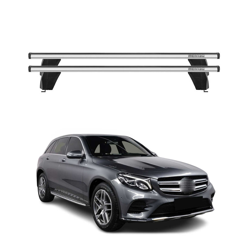 Barre trasversali portatutto Menabo per Mercedes GLC C253 2015-2020 ABE grigio alluminio