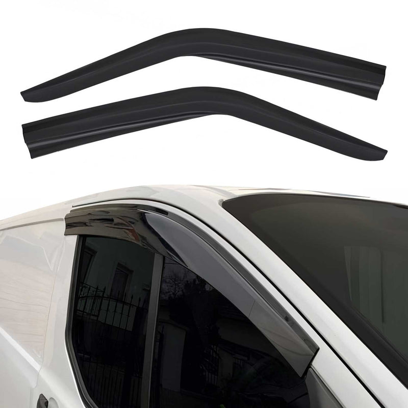 2 deflettori antivento e antipioggia per Renault Trafic 2001-2014 Acrilico Scuro