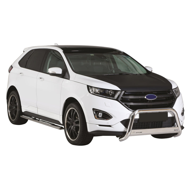 Protezione anteriore per Ford Edge 2014-2018 ø63mm acciaio argento