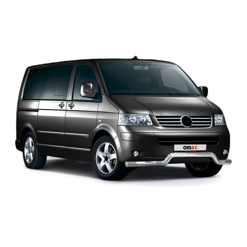 Barra di protezione anteriore per VW Transporter T5 2003-2015 ABE Silver