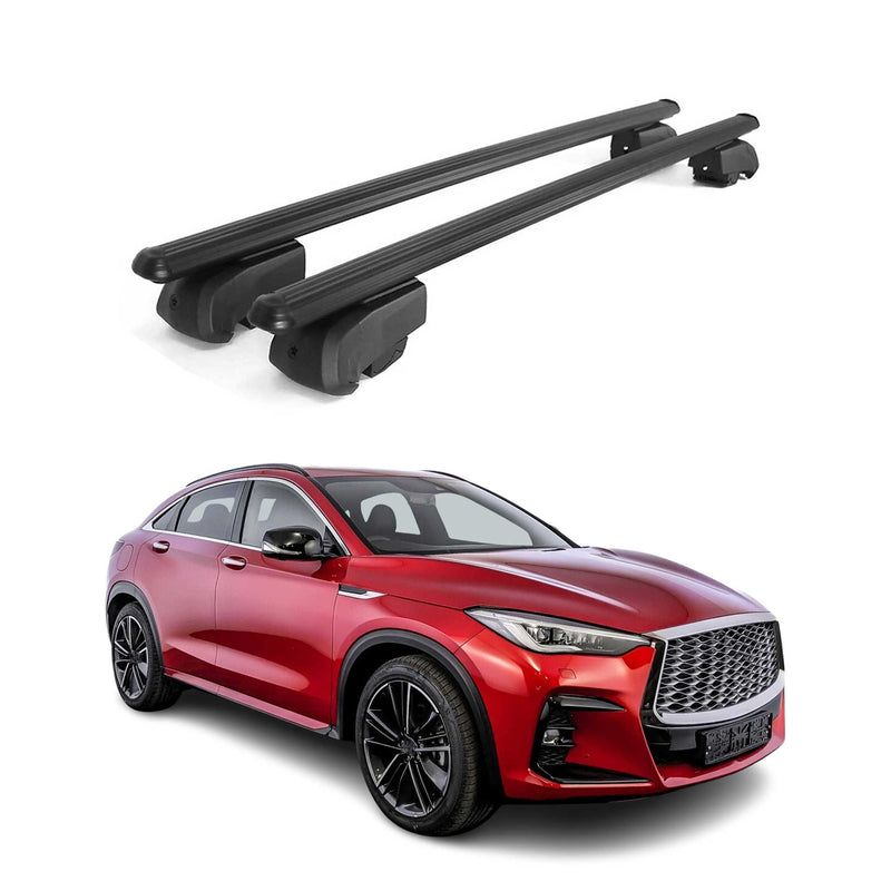 Portapacchi da tetto per Infiniti QX50 2019-2025 barra trasversale ABE nero