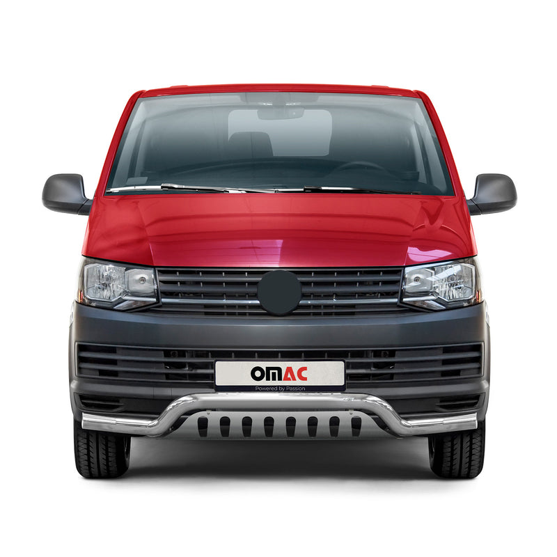 Protezione anteriore per VW T6 T6.1 Transporter 2015-2024 in acciaio inox ABE
