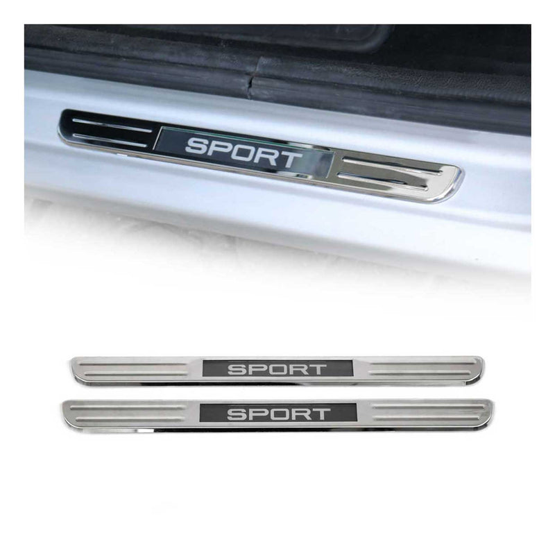 Soglie porte sportive per Skoda Kodiaq Karoq Scala in acciaio inox 2x