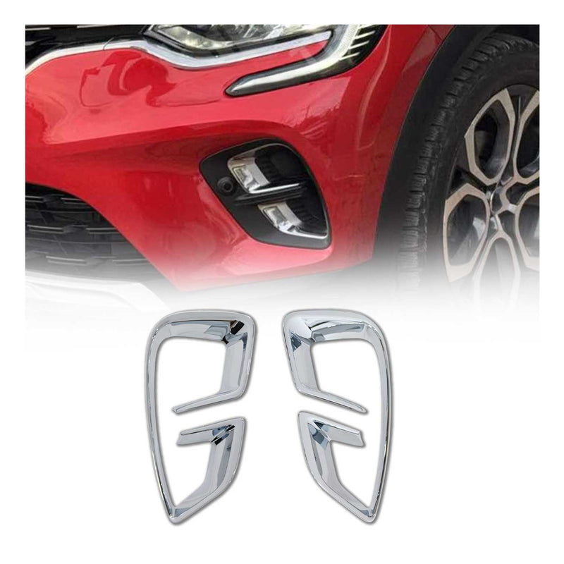 Cornice fendinebbia per Renault Captur 2020-2025 cromata ABS 2x