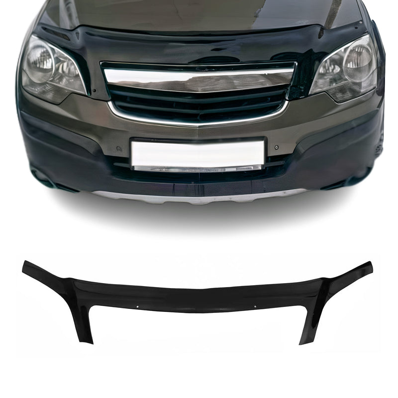 Deflettore cofano protezione in pietra per Opel Antara 2006-2017 Nero
